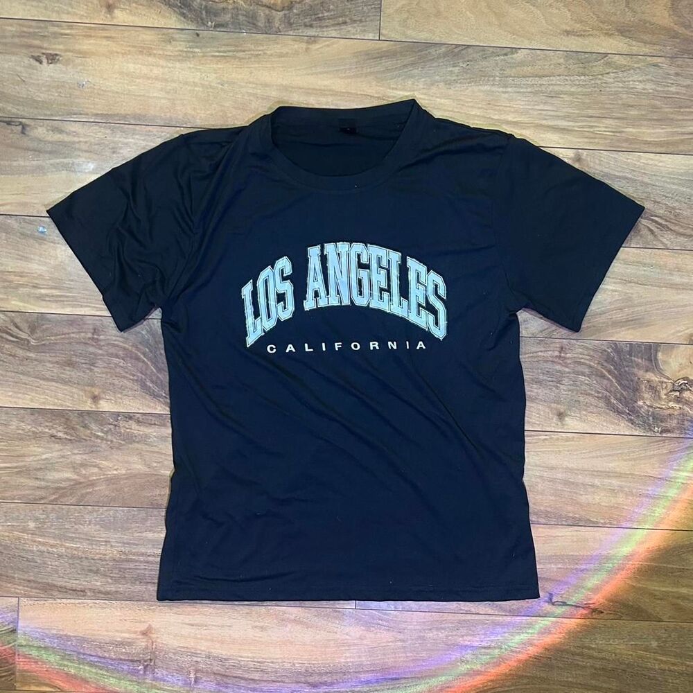 Men's Black and White "Los Angeles" T-shirt